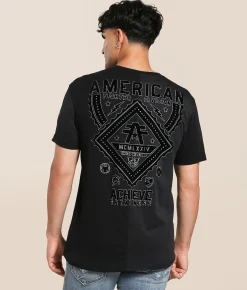 Tops|Graphic T-Shirts | American Fighter Alexander T-Shirt Black Pitch Black