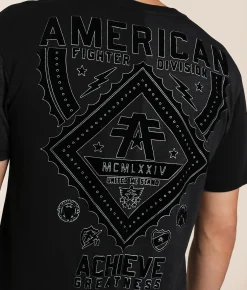 Tops|Graphic T-Shirts | American Fighter Alexander T-Shirt Black Pitch Black