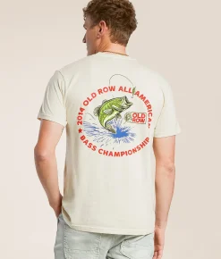 Graphic T-Shirts | Old Row All American Bass T-Shirt Ivory