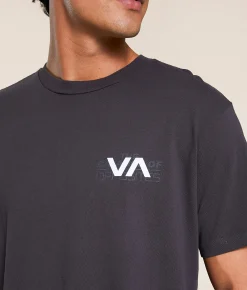 Tops|Graphic T-Shirts | RVCA All Brand Layers T-Shirt Black Vintage Midweight