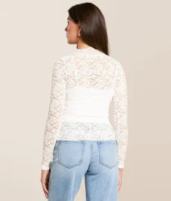 Free People All Day Lace Top Ivory Online