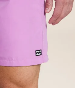 Bottoms|Swimwear | Billabong All Day Layback Swim Trunks Fuchsia