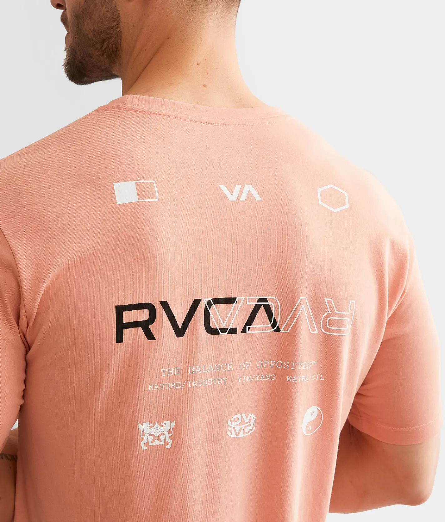 Graphic T-Shirts|Activewear | RVCA All Layers Sport T-Shirt Coral Haze