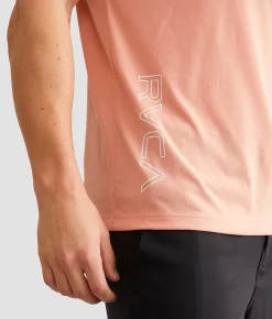 Graphic T-Shirts|Activewear | RVCA All Layers Sport T-Shirt Coral Haze