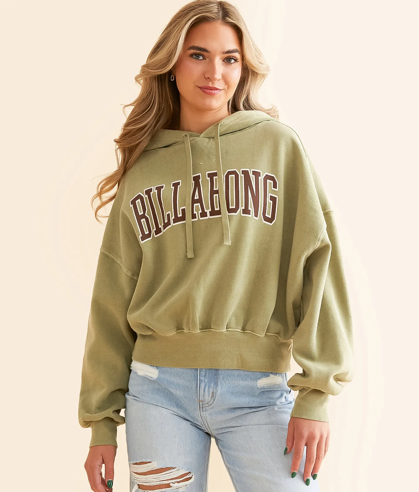 Billabong All Time Hooded Sweatshirt Avocado Sale
