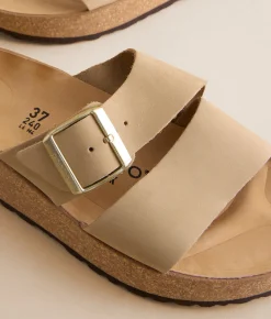 Papillio by Birkenstock® Almina Nubuck Leather Sandal Sandcastle Clearance