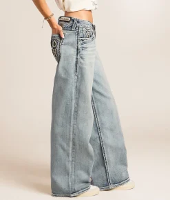 Jeans|New Jeans | Rock Revival Alora Wide Leg Baggy Stretch Jean Alora B2200