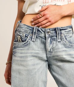 Jeans|New Jeans | Rock Revival Alora Wide Leg Baggy Stretch Jean Alora B2200