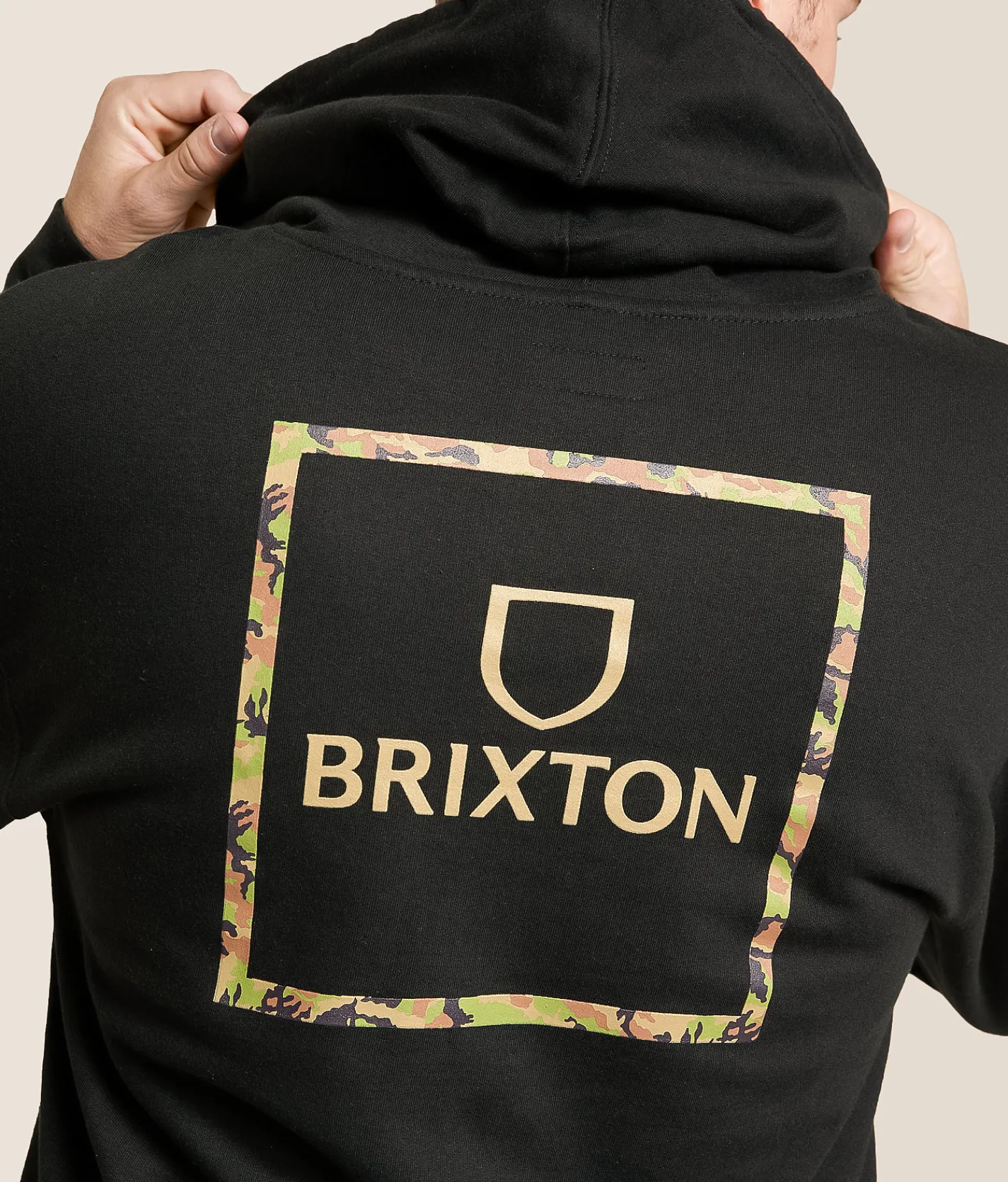 Tops | Brixton Alpha Square Hooded Sweatshirt Black