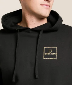 Tops | Brixton Alpha Square Hooded Sweatshirt Black