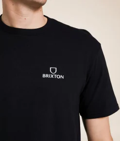 Tops|Graphic T-Shirts | Brixton Alpha Square T-Shirt Black