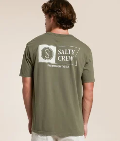 Tops|Graphic T-Shirts | Salty Crew Alpha T-Shirt Dusty Olive