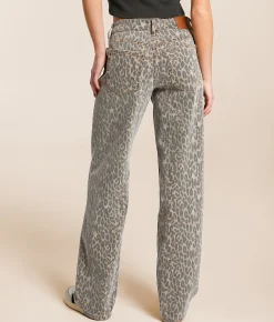 Jeans|Bottoms | HIDDEN Alyx Print Low Slung Baggy Stretch Jean Cheetah