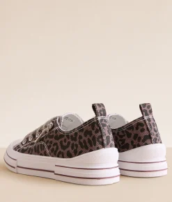 Very G Aman Animal Print Rhinestone Sneaker Tan Leopard Outlet