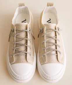 Shoes | Very G Aman Glitter Sneaker Gold