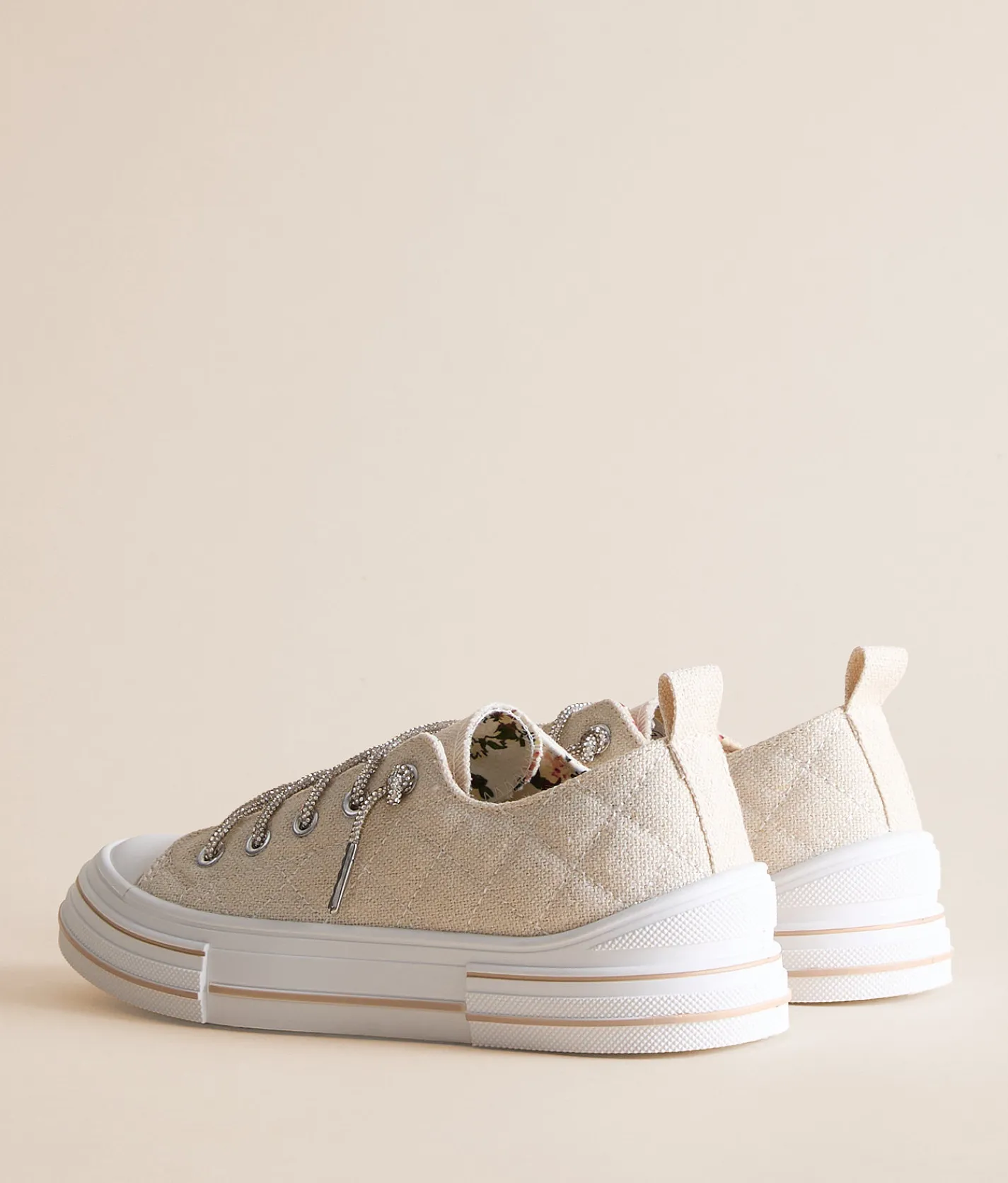 Very G Aman Quilted Sneaker Natural Hot