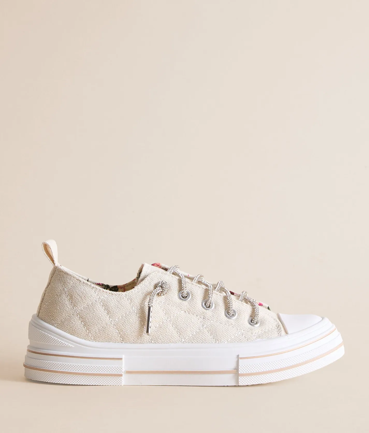 Very G Aman Quilted Sneaker Natural Hot