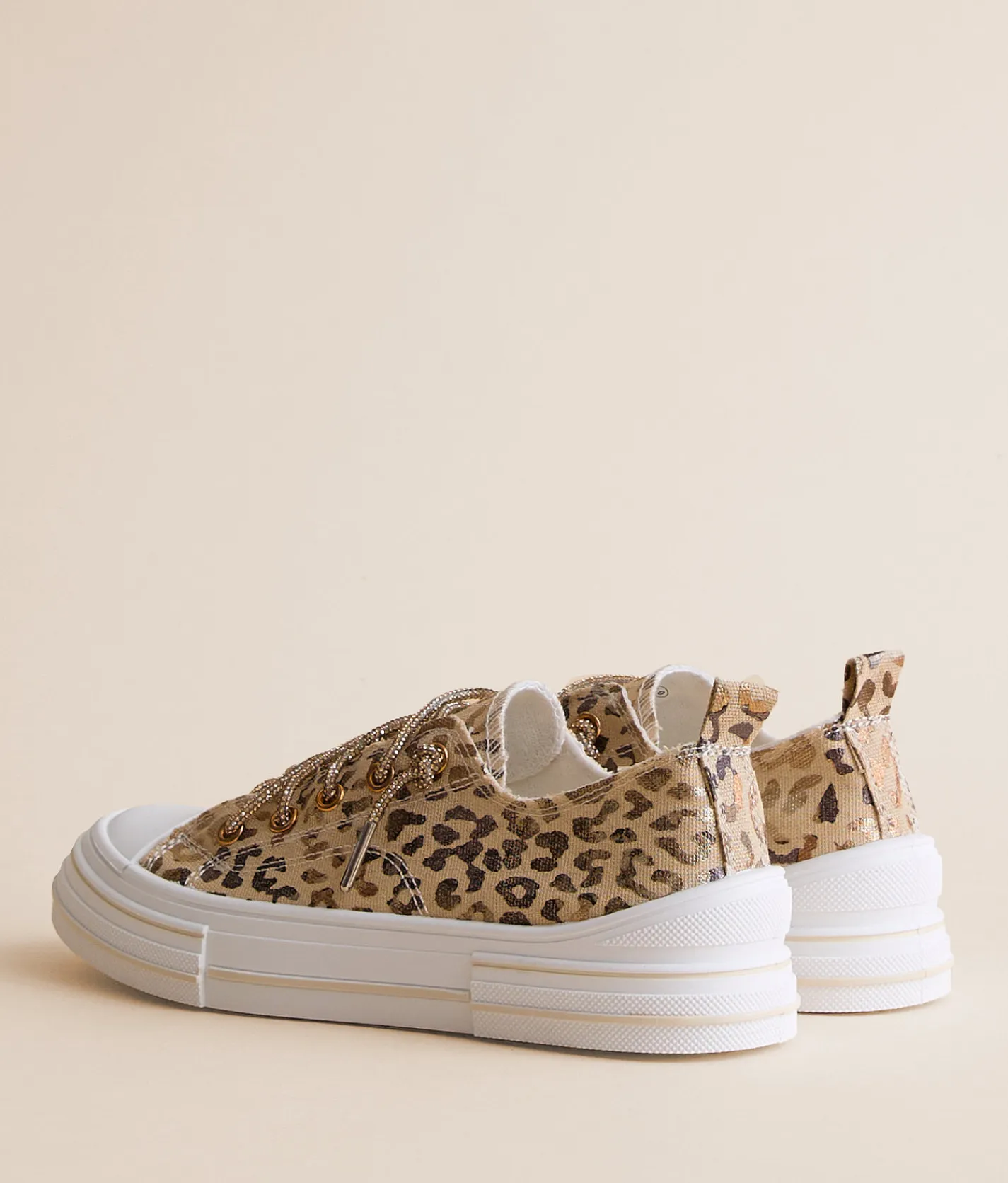 Very G Aman Rhinestone Sneaker Natural