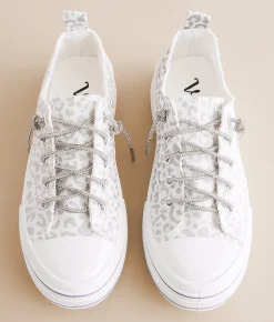Very G Aman Rhinestone Sneaker White Silver Outlet