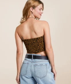 Tops | Free People Amelia Bandeau Leopard Combo