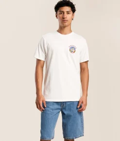 Tops|Graphic T-Shirts | Sullen Americana Pin-Up T-Shirt Antique White
