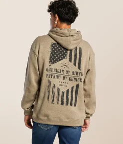 Tops | Howitzer American By Birth Hooded Sweatshirt Fallen Rock