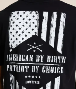 Howitzer American By Birth T-Shirt Black Hot