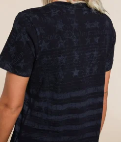 Tops | Affliction American Customs Chromium Heart T-Shirt Black
