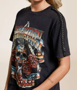 Affliction American Customs Hollow Festival T-Shirt Black Lava Wash Sale
