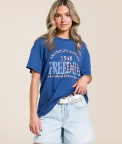 Modish Rebel American Dream T-Shirt Ensign Blue Best