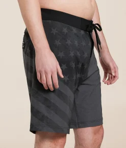 Howitzer American Freedom Stretch Boardshort Charcoal Clearance