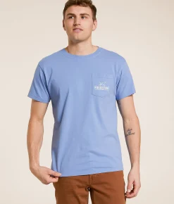 Fieldstone American Lab T-Shirt Washed Denim Sale