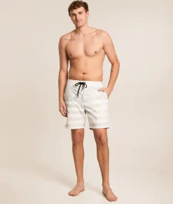 Bottoms|Swimwear | Howitzer American Pride Stretch Boardshort White