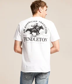 Pendleton American Tradition T-Shirt Vintage White Clearance
