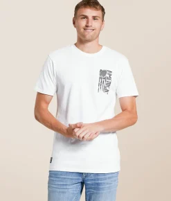 Tops|Graphic T-Shirts | Howitzer American T-Shirt White