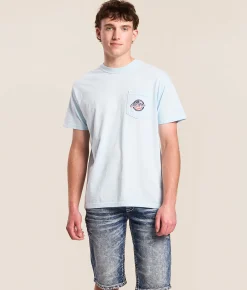 Old Row American 250 T-Shirt Chambray Clearance