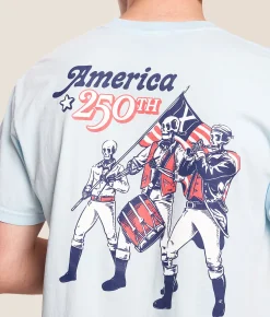 Old Row American 250 T-Shirt Chambray Clearance