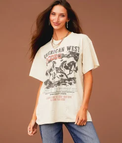 Tops | Sterling & Stitch American West Rodeo T-Shirt Birch