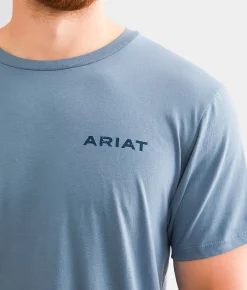 Graphic T-Shirts | Ariat American Wild T-Shirt Light Denim