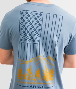 Graphic T-Shirts | Ariat American Wild T-Shirt Light Denim