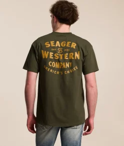 Seager Americas Choice T-Shirt Surplus Green Hot