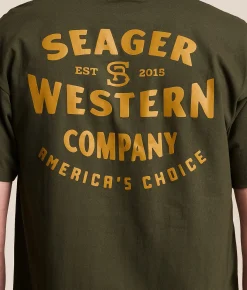 Seager Americas Choice T-Shirt Surplus Green Hot