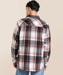 Howitzer Ammunition Hooded Flannel Shirt Plaid Multi Discount