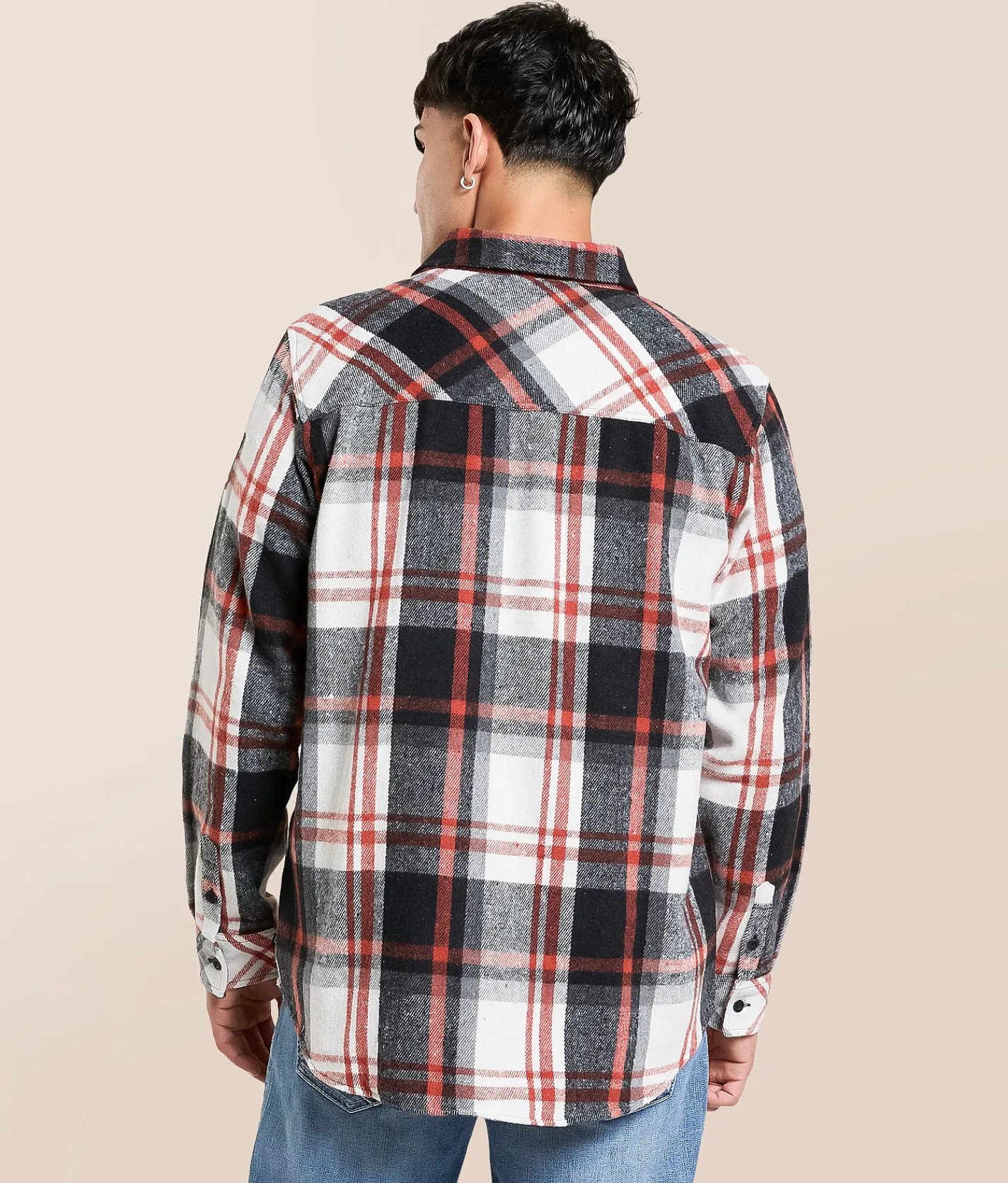 Howitzer Ammunition Hooded Flannel Shirt Plaid Multi Discount