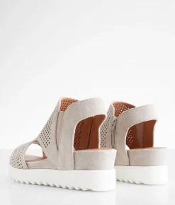 Very G Amy Flatform Sandal Light Grey Hot