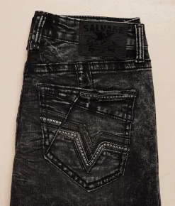 Salvage Anarchy Straight Stretch Jean Lager Clearance