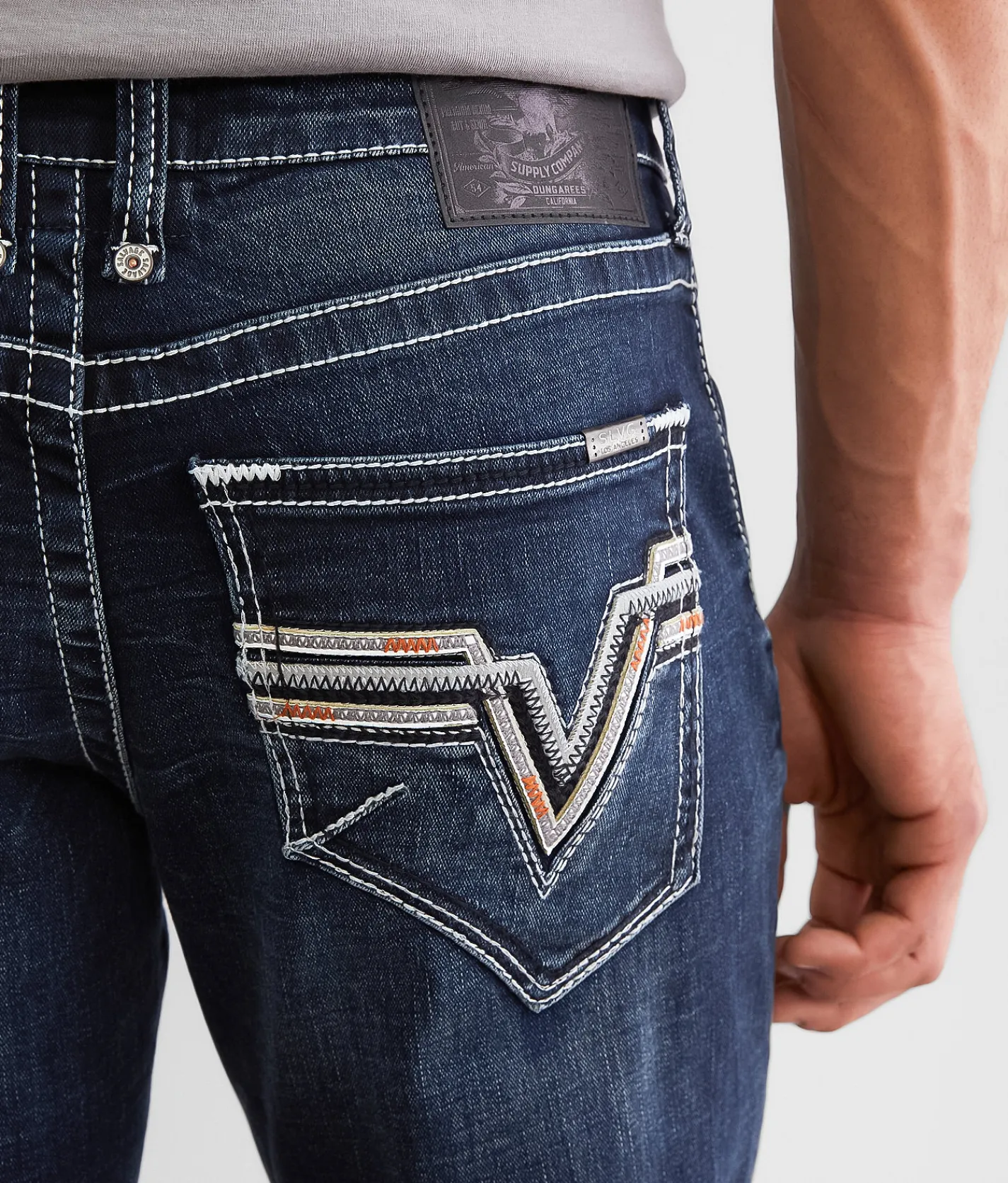 Salvage Anarchy Straight Stretch Jean Alimos Clearance