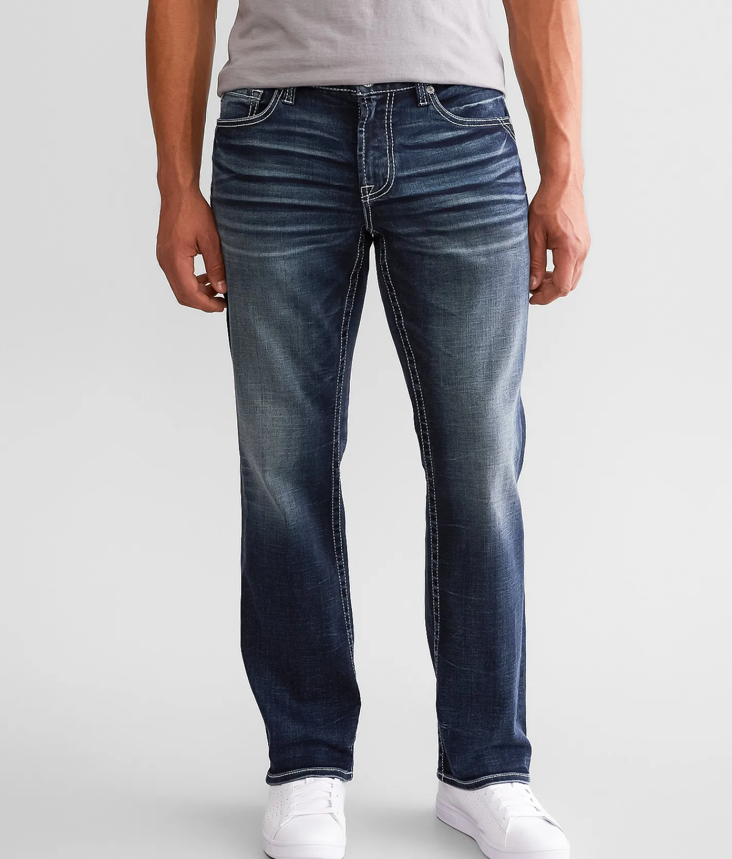Salvage Anarchy Straight Stretch Jean Alimos Clearance