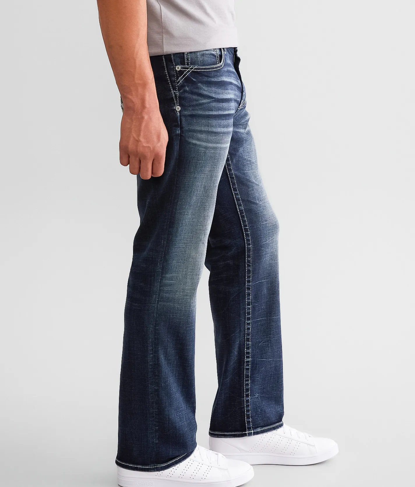 Salvage Anarchy Straight Stretch Jean Alimos Clearance