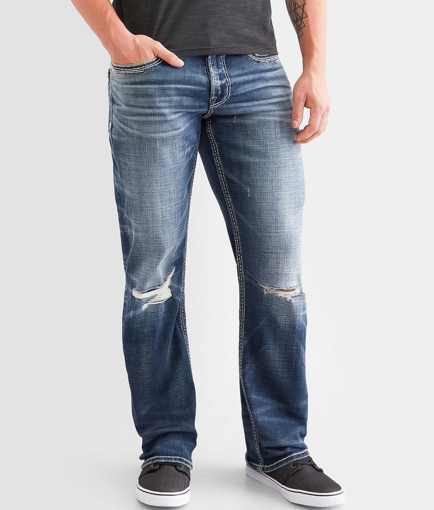 Sale Jeans|Bottoms | Salvage Anarchy Straight Stretch Jean Southwest Blvd